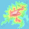 Sérifos topographic map, elevation, terrain