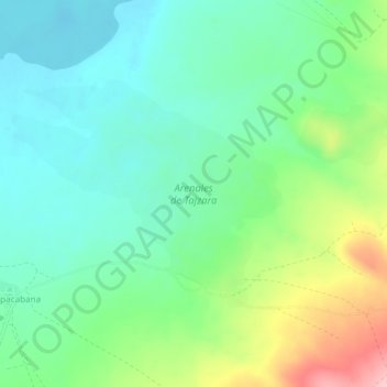 Arenales de Tajzara topographic map, elevation, terrain