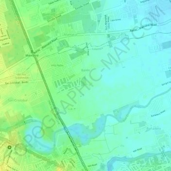 Banlic topographic map, elevation, terrain