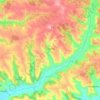 Touffailles topographic map, elevation, terrain