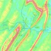 Bedford Township topographic map, elevation, terrain