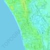 Legian topographic map, elevation, terrain