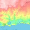 Coomalbidgup topographic map, elevation, terrain