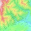 Towy River topographic map, elevation, terrain