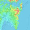 Eastern Suburbs topographic map, elevation, terrain