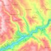 Chiatura topographic map, elevation, terrain