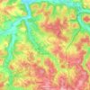 Dégagnac topographic map, elevation, terrain