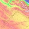 Qazvin Province topographic map, elevation, terrain