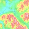 Town of Dryden topographic map, elevation, terrain