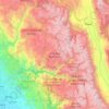 John Muir Wilderness topographic map, elevation, terrain