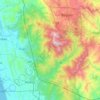 Tuba topographic map, elevation, terrain