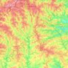 Clayton County topographic map, elevation, terrain