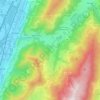 Crêts-en-Belledonne topographic map, elevation, terrain