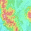 Raub topographic map, elevation, terrain