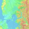 Provincia de Llanquihue topographic map, elevation, terrain