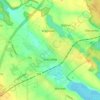 Stęszew topographic map, elevation, terrain