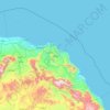 Muscat Governorate topographic map, elevation, terrain