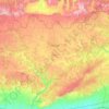 Midyat topographic map, elevation, terrain