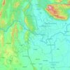 Nong Khai Province topographic map, elevation, terrain