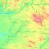 Portalegre topographic map, elevation, terrain