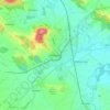 Strzegom topographic map, elevation, terrain