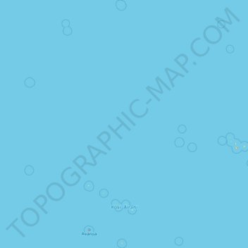 Cook Islands topographic map, elevation, terrain
