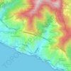 Zoagli topographic map, elevation, terrain