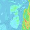 Russell Island topographic map, elevation, terrain