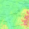 County Kildare topographic map, elevation, terrain