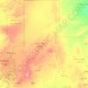 North Darfur State topographic map, elevation, terrain