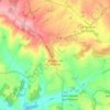 Moulins-la-Marche topographic map, elevation, terrain