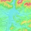 Żywiec topographic map, elevation, terrain