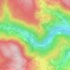 Młoty topographic map, elevation, terrain