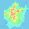 Kimolos topographic map, elevation, terrain