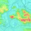 Tyniec topographic map, elevation, terrain