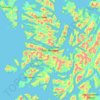 Isla Hanover topographic map, elevation, terrain