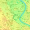 Meerbusch topographic map, elevation, terrain