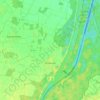 Schœnau topographic map, elevation, terrain