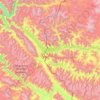Pangong Tso topographic map, elevation, terrain