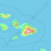 Condado de Maui topographic map, elevation, terrain