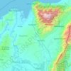 Magdalena topographic map, elevation, terrain