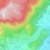 Vesancy topographic map, elevation, terrain