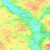 Kalisz topographic map, elevation, terrain