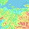 Balıkesir topographic map, elevation, terrain