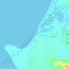 Candelaria Beach barangay Libertador topographic map, elevation, terrain