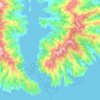 Akaroa topographic map, elevation, terrain