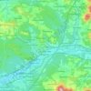 91207 topographic map, elevation, terrain
