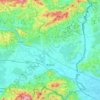 Brežice topographic map, elevation, terrain