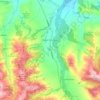 Białka Tatrzańska topographic map, elevation, terrain