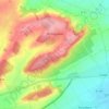 Montgueux topographic map, elevation, terrain